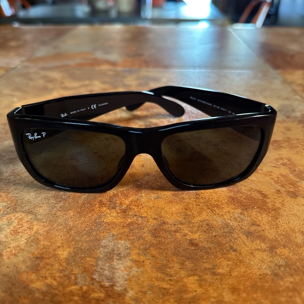 UNISEX Ray Ban Sunglasses Wayfarer Nomad Unisex Black Polarized Lens